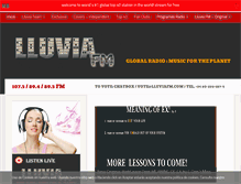 Tablet Screenshot of lluviafm.com